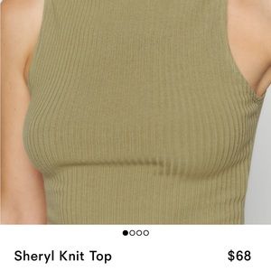 Reformation Sheryl Knit Top IN BLACK!